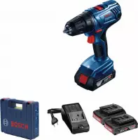 Bosch Professional Wiertarko-wkrętarka 18V 2x2Ah GSR 180 LI