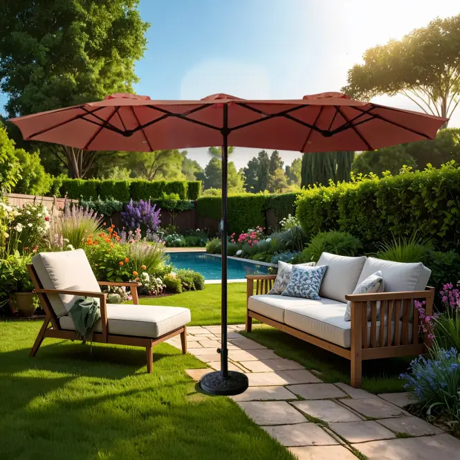 Parasol ogrodowy 200x400 cm