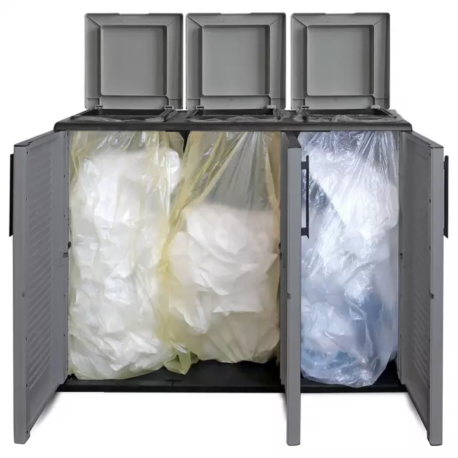 Kosz do segregacji śmieci E101/ECO 1020x370x840 mm