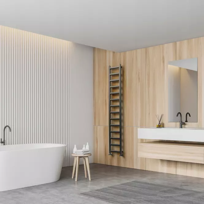 Grzejnik łazienkowy KP Drabinka 70/30 czarny