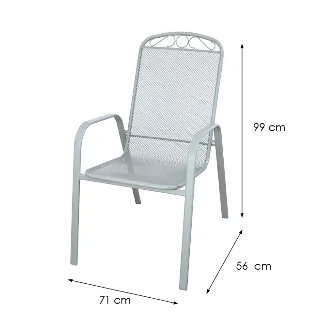 Krzesło ogrodowe stalowe XT3070C