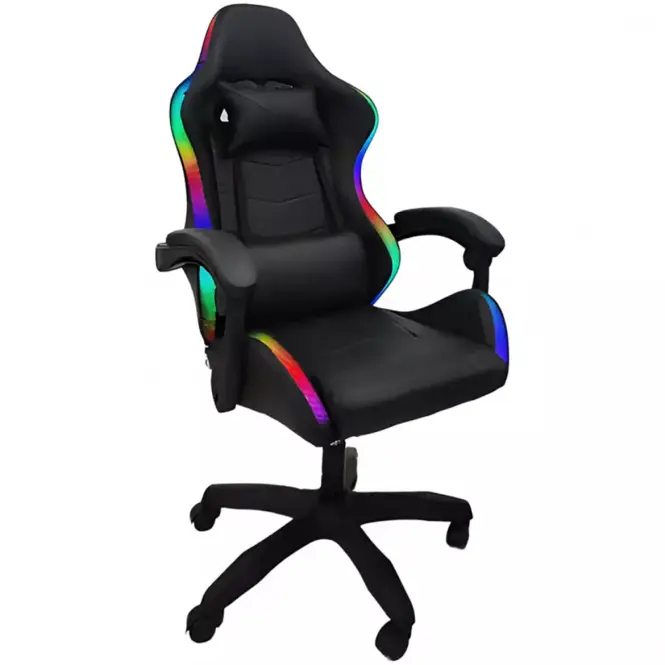 Fotel gamingowy Herodion 8685 czarny/LED RGB