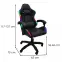 Fotel gamingowy Herodion 8685 czarny/LED RGB,2