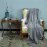 Koc CLAUDI 200x220 cm szary