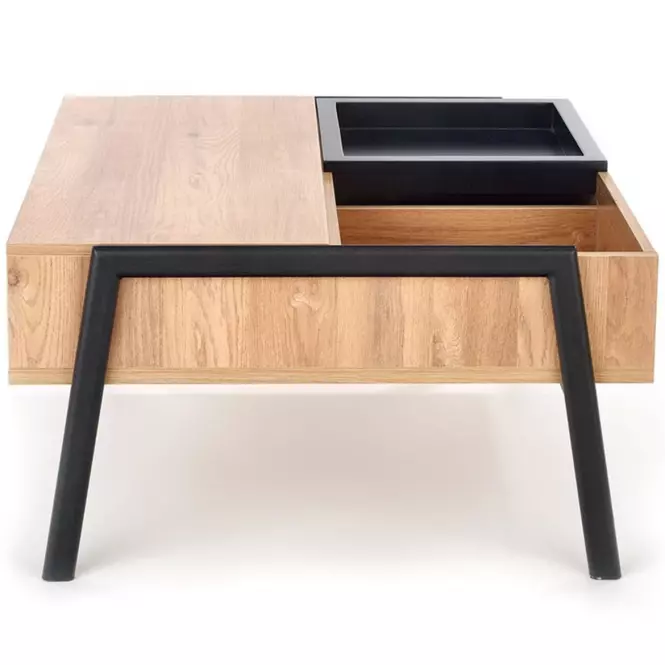 Ława Podium naturalny/czarny 85