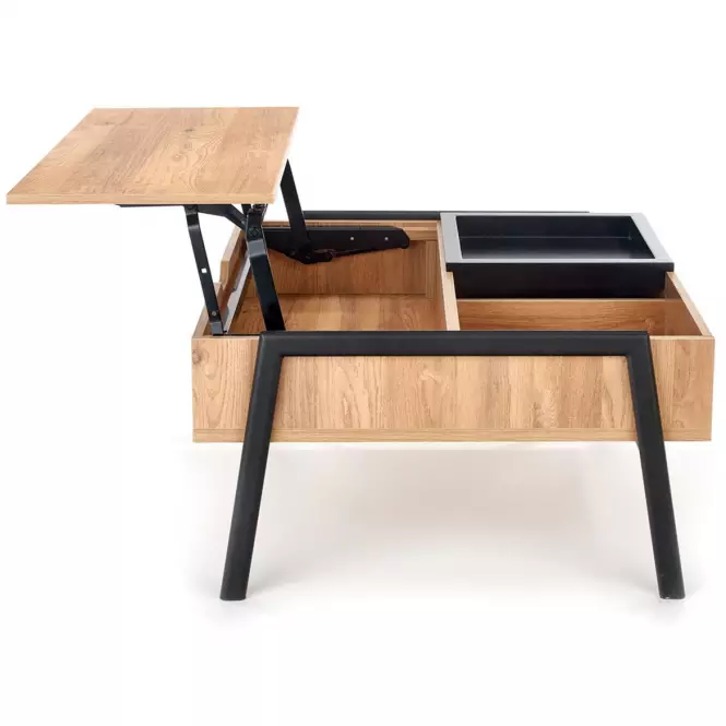 Ława Podium naturalny/czarny 85