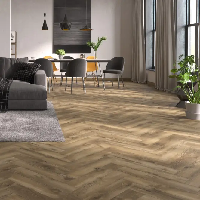 Panele podłogowe wodoodporne jodełka Dąb Manor 8mm AC5 Herringbone WR 64833