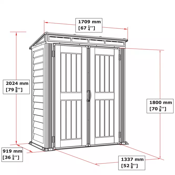 Domek ogrodowy Yardmate Pent Plus 5x3