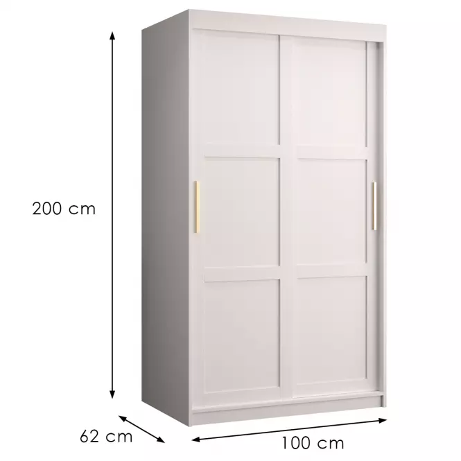 Szafa Amiro 1 100 biały/biały