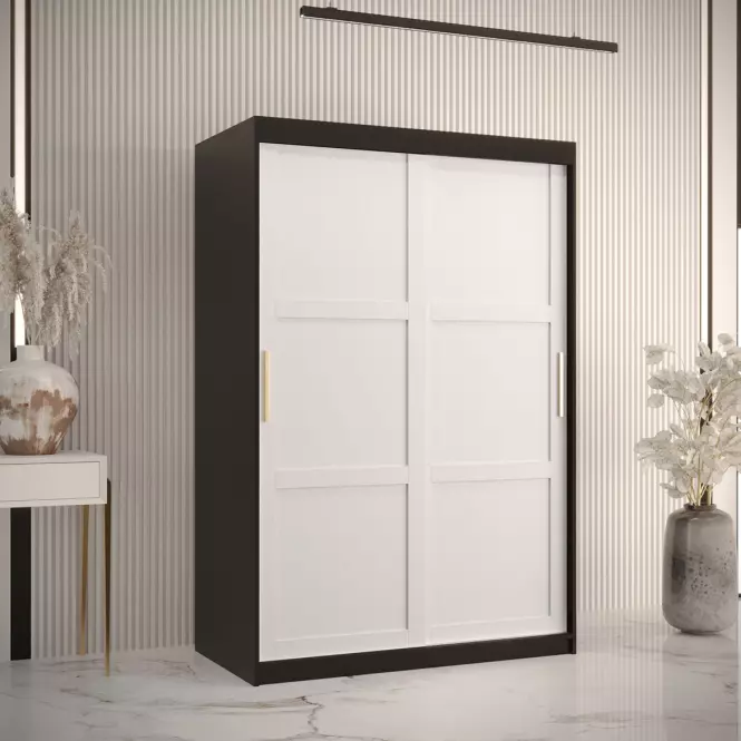 Szafa Amiro 1 120 czarny/biały