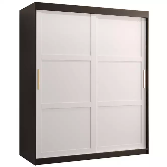 Szafa Amiro 1 150 czarny/biały