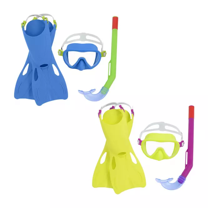 Zestaw do snorkelingu z płetwami 3+ 25039