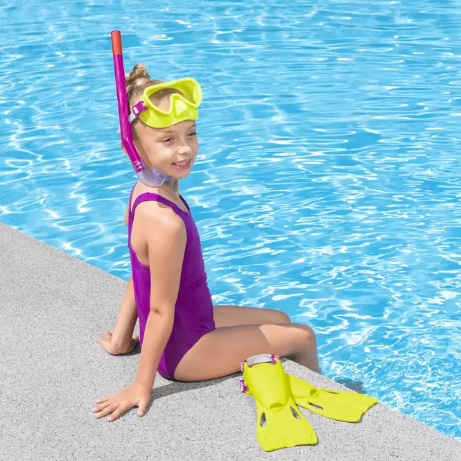 Zestaw do snorkelingu z płetwami 3+ 25039