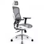 Fotel Biurowy Diablo V-Basic Biały/Szary