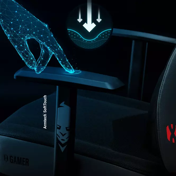 Fotel Gamingowy Dziecięcy Diablo X-Gamer 2.0 Darl Obsidian