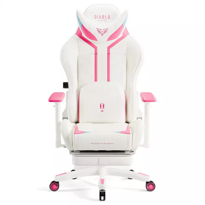 Fotel Gamingowy Normal Diablo X-Ray 2.0 Biały/Róż,7
