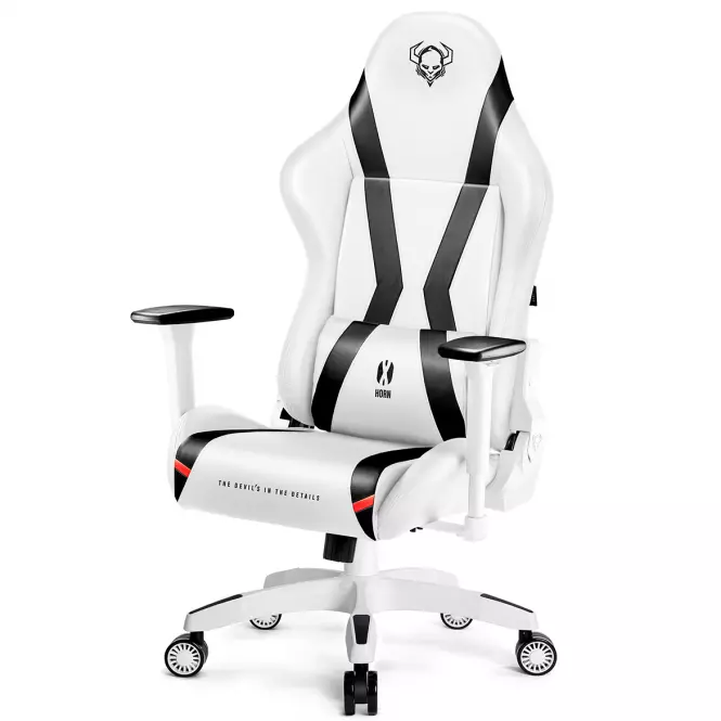 Fotel Gamingowy Normal Diablo X-Horn 2.0 Biały/Czarny
