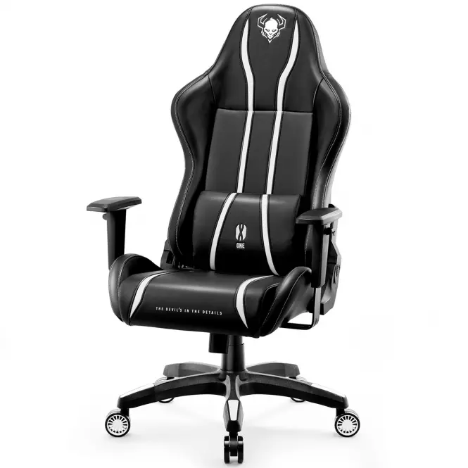 Fotel Gamingowy King Diablo X-One 2.0 Czarny/Biały