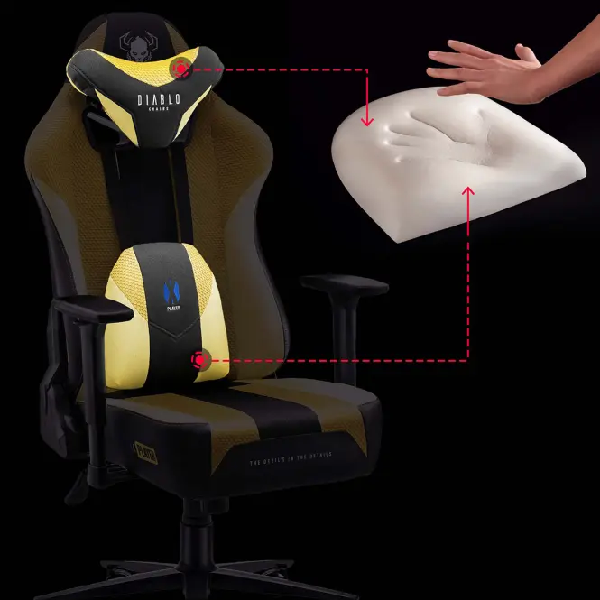 Fotel Gamingowy King  Diablo X-Player 2.0 Dark Sunflower