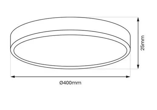 Plafon LED MAQ 32W czarny ML0440