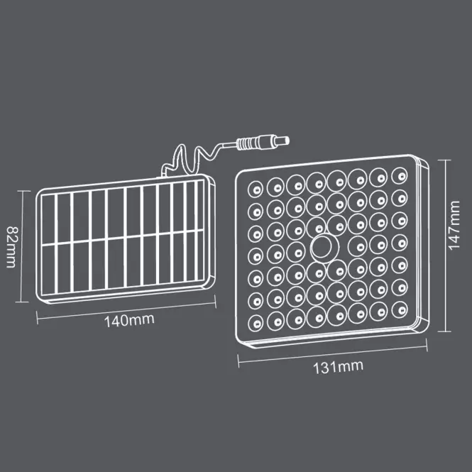 Lampa solarna 46817 Black