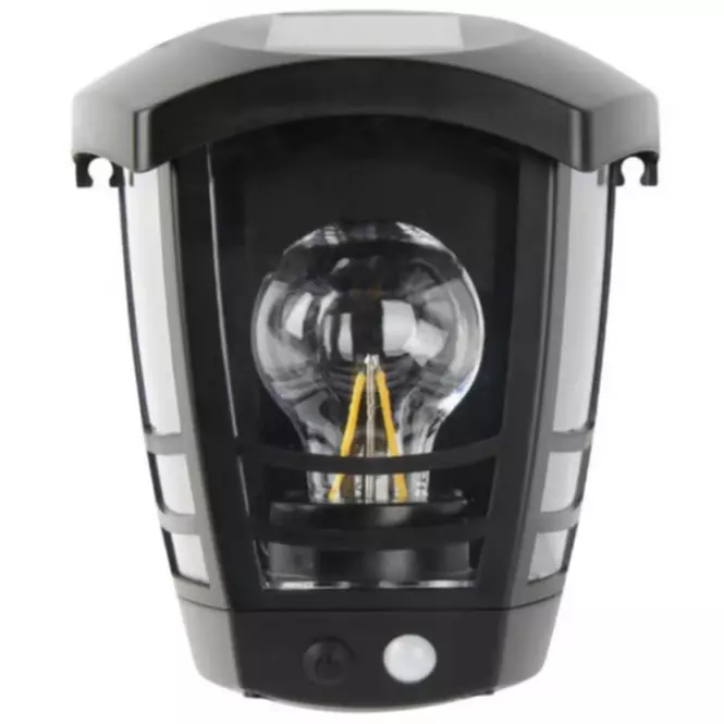 Kinkiet solarny z czujnikiem ruchu 46822 Black K1
