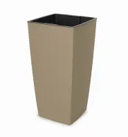 Doniczka Aurora Classic Mat 30x30x57H mocca+wkład AC194