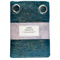 Zasłona na przelotkach DK18801/11 135x250 turkusowa