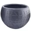 Doniczka HC40107-3S 36x36x28,5 ciemnoszara