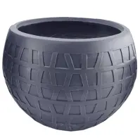 Doniczka HC40107-3S 49x49x37,5 ciemnoszara