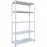 Regał metalowy magazynowy biały 178x90x30 cm – 5 półek/80kg