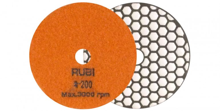 RUBI  nakładna diamentowa do polerowania na sucho 100mm gradacja 200