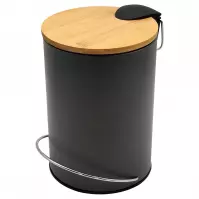 Kosz z pedałem i pokrywą bambusową 12 l FTC2345B-12L
