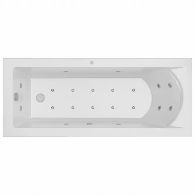 Wanna z hydromasażem Brava 170x75 10DW + 10DP sterowanie elektroniczne