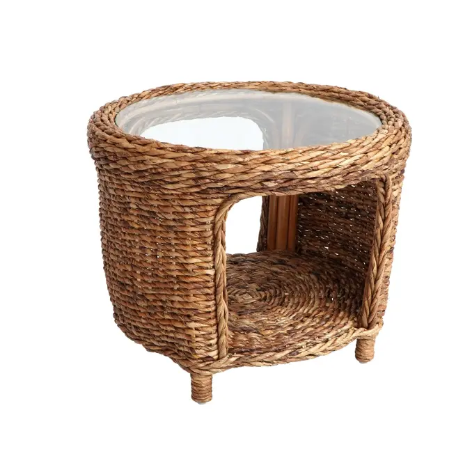 Komplet z naturalnego rattanu Maribel