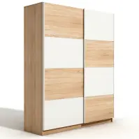 Szafa Alfa 3 150 cm dąb sonoma/biały