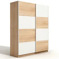 Szafa Alfa 3 150 cm dąb sonoma/biały