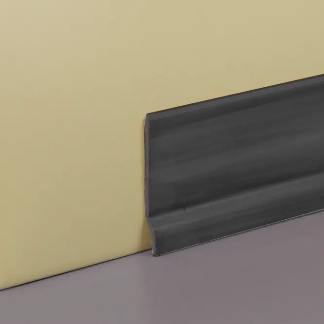 Listwa PVC przypodłogowa ciemnoszara 65x2000