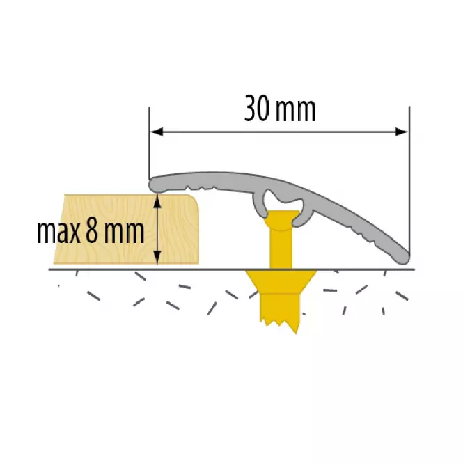 Listwa progowa LW 30 5W1 0,93 buk