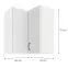 Szafka kuchenna STILO BIAŁY/BIAŁY 60X60 GN-72 2F (90°),2