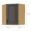 Szafka kuchenna STILO GRAFIT/ARTISAN 60X60 GN-72 2F (45°),2