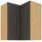 Szafka kuchenna STILO GRAFIT/ARTISAN 60X60 GN-72 2F (90°)