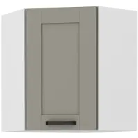 Szafka kuchenna LUNA CLAYGREY/BIAŁY 60X60 GN-72 2F (45°)
