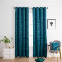 Zasłona na przelotkach Velvet PB2327/240G/M2/15 140x250 cm morski