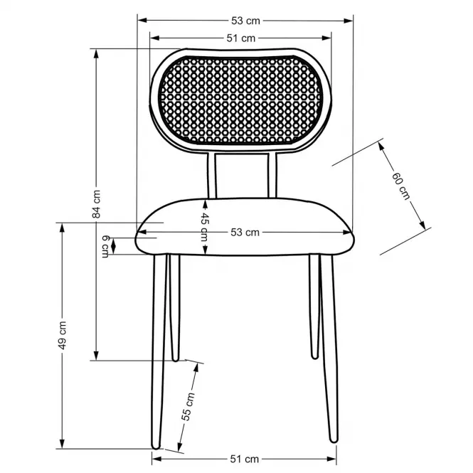 Krzesło K503 popiel