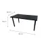 Biurko Gamingowe Top Czarne 120x60x2.8 Model 0,3