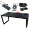 Biurko Gamingowe Top Loft Czarne 136x66x3.6 Model 3