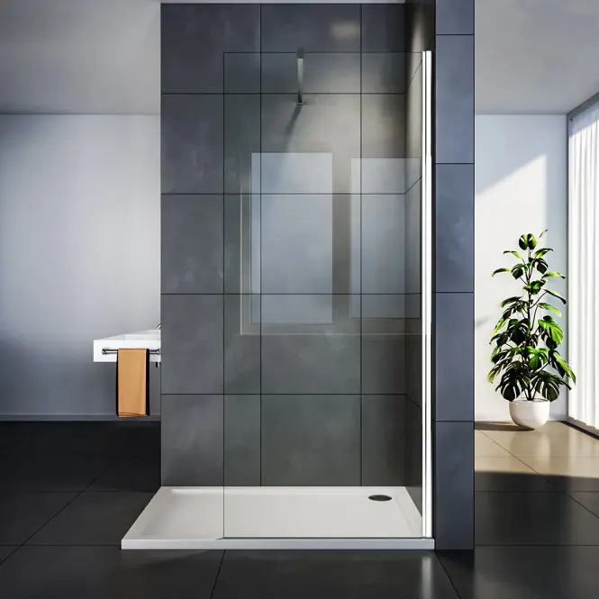 Ścianka Walk-In Soft 50x195 chrom
