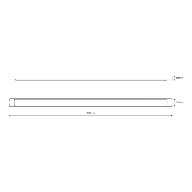 Oprawa Batten 36W 4000K czrana ML0750