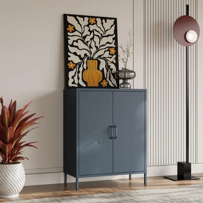 Komoda Metalowa Vito Modern Dark Blue